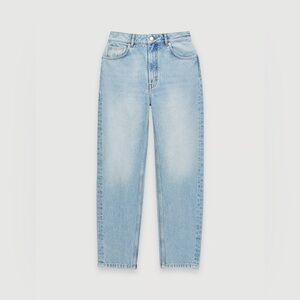 Maje High Waist Straight Leg Mom Jeans
